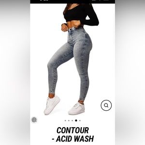 Fit Jeans - Contour Acid Wash - Medium